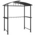 Cenador barbacoa estante lateral acero antracita 210x114x230