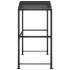 Cenador barbacoa estante lateral acero antracita 210x114x230