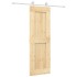 Puerta corredera con herrajes madera maciza de pino 70x210