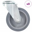 Ruedas giratorias con agujero pasador 8 unidades 100 mm