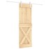 Puerta corredera con herrajes madera maciza de pino 70x210