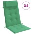 Cojines de silla con respaldo alto 4 uds tela Oxford