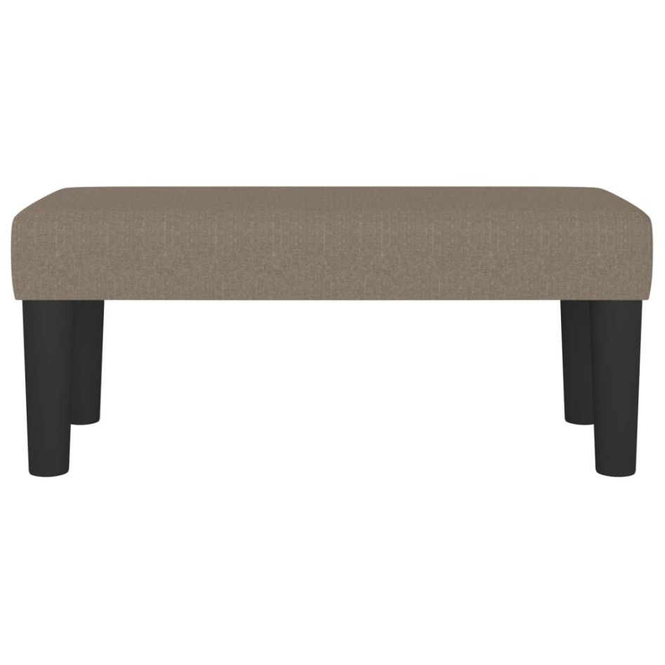 Banco de tela gris taupe 70x30x30