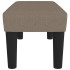 Banco de tela gris taupe 70x30x30