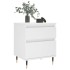 Mesita de noche madera contrachapada blanco 40x35x50