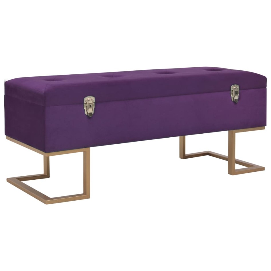 Banco con compartimento 105 cm morado de