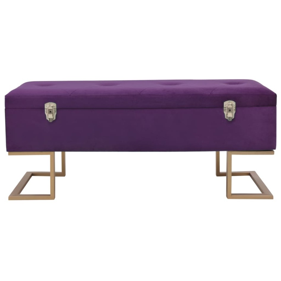 Banco con compartimento 105 cm morado de