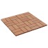 Baldosas de porche de WPC 30x30 cm 2 m² color teca 22