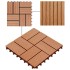 Baldosas de porche de WPC 30x30 cm 2 m² color teca 22