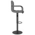 Taburete de cocina de tela gris
