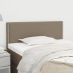 Cabecero de tela gris taupe 90x5x78/88 cm
