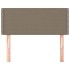 Cabecero de tela gris taupe 90x5x78/88