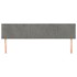 Cabeceros 2 unidades de terciopelo gris claro 100x5x78/88