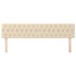 Cabeceros 2 unidades de tela color crema 90x7x78/88
