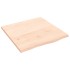 Tablero de mesa madera maciza de roble sin tratar 60x60x2