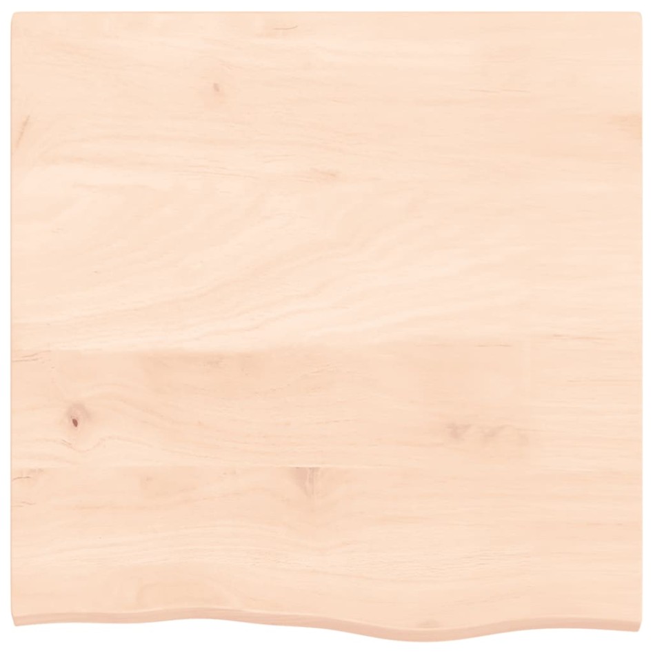 Tablero de mesa madera maciza de roble sin tratar 60x60x2