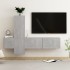 Set de muebles de salón 3 pzas madera ingeniería gris