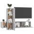 Set de muebles de salón 3 pzas madera ingeniería gris