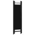 Biombo divisor de 5 paneles negro 200x180