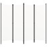 Biombo divisor de 4 paneles blanco 200x180