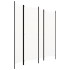 Biombo divisor de 4 paneles blanco 200x180