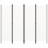 Biombo divisor de 4 paneles blanco 200x180