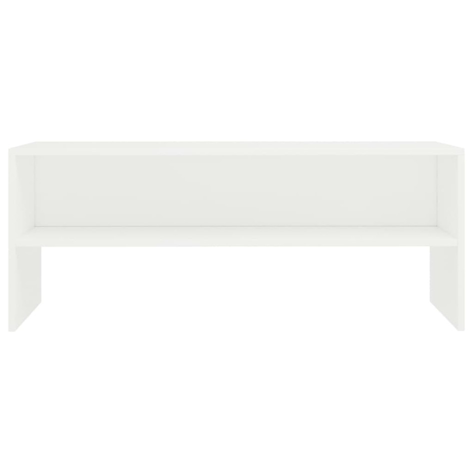 Mueble para TV madera contrachapada blanco 100x40x40