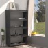 Estantería/divisor de espacios madera pino gris 80x35x135