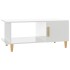 Mesa de centro madera contrachapada blanco brillo 90x50x40