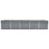 Arriate de acero galvanizado gris 400x80x45