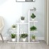 Soporte de flores de metal blanco 94,5x25x88