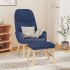 Sillón de relax con reposapiés tela