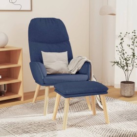 Sillón de relax con reposapiés tela