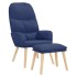 Sillón de relax con reposapiés tela