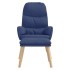 Sillón de relax con reposapiés tela