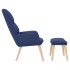 Sillón de relax con reposapiés tela