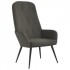 Sillón de relax con taburete terciopelo gris