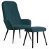 Sillón de relax con taburete terciopelo