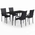Juego de comedor para jardín 5 piezas