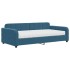 Sofá cama con colchón terciopelo azul 100x200
