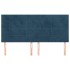 Cabeceros 4 unidades de terciopelo azul oscuro 90x5x78/88