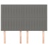 Cabeceros 4 unidades tela gris oscuro 72x5x78/88