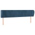 Cabecero de terciopelo azul oscuro 183x23x78/88