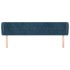 Cabecero de terciopelo azul oscuro 183x23x78/88