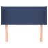 Cabecero de tela azul 93x16x78/88