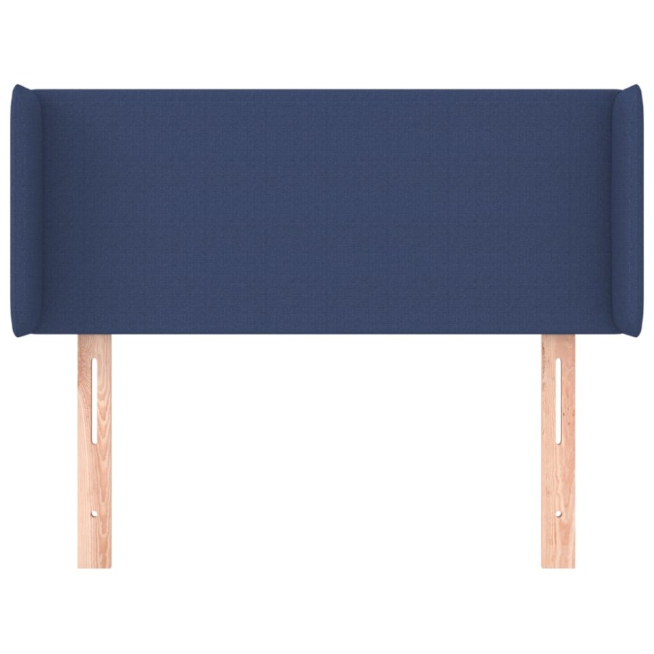 Cabecero de tela azul 93x16x78/88