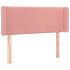 Cabecero de terciopelo rosa 103x16x78/88