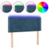 Cabecero con LED de terciopelo azul 100x5x78/88