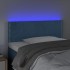 Cabecero con LED de terciopelo azul 100x5x78/88