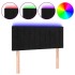 Cabecero con LED de terciopelo negro 100x5x78/88